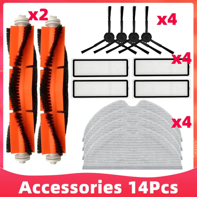 Main Side Brush Mop Cloths Hepa Filter For Xiaomi Dreame D9 Dreame Bot L10 Pro Trouver Robot LDS Vacuum-Mop Finder Spare Parts Set 22