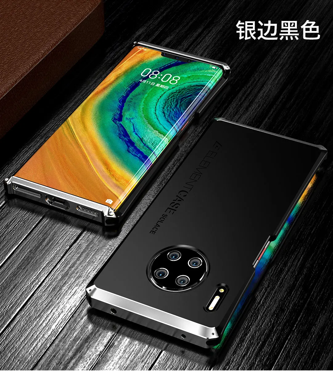 Чехол LONGNEWS для huawei mate 30 Pro, металлическая алюминиевая рамка, PC чехол s для huawei mate 30, чехол, скраб для телефона, защитное стекло