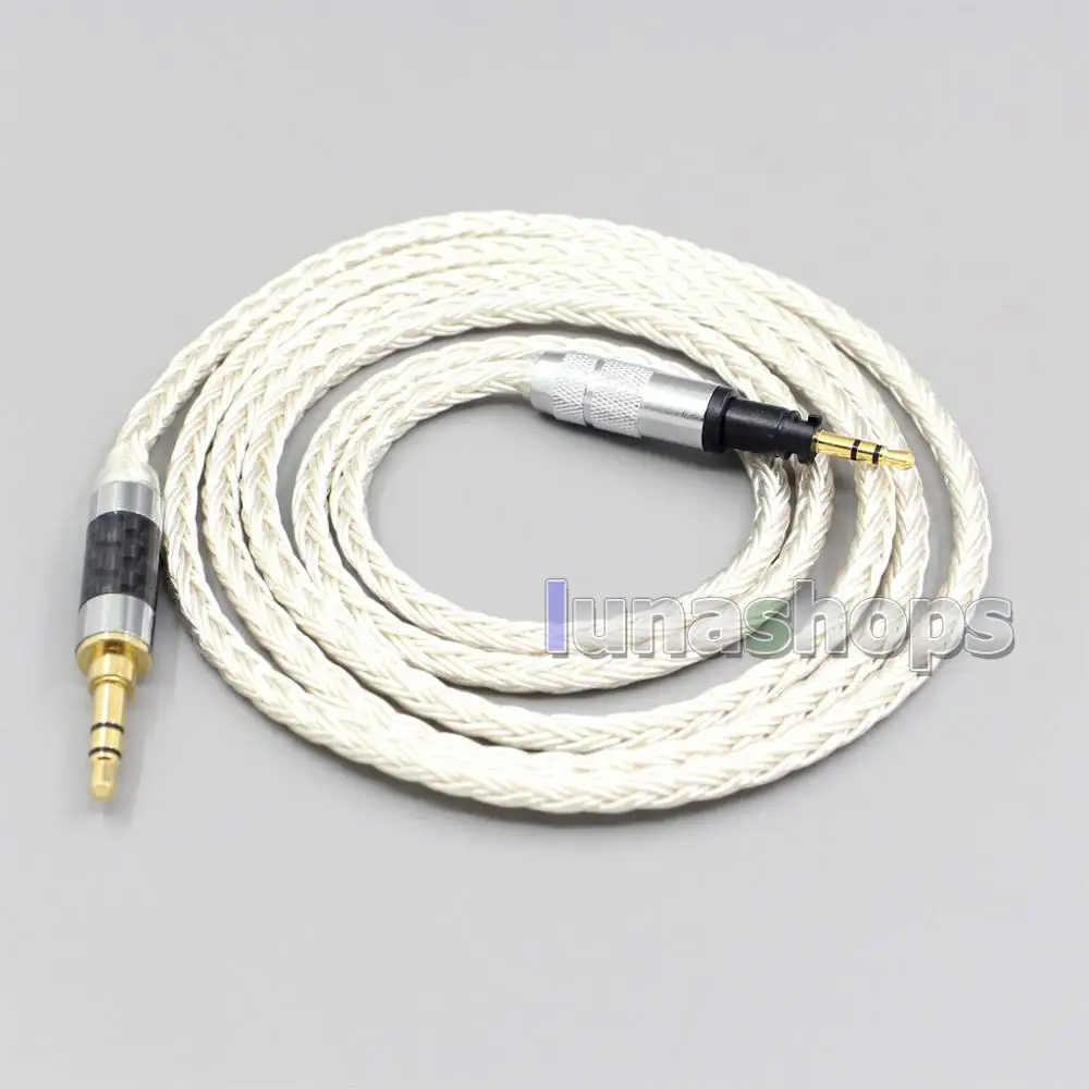 LN007209 16 Core OCC Silver Plated Headphone Earphone Cable For Sennheiser Momentum 1 0 2 0 On Ear Headphone Headset