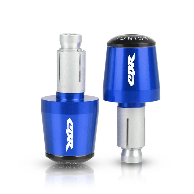 For Honda CBR 600 400 900 650 150 125 300 500 929 954 1000 250 R/RR/F/XX Motorcycle 22mm Handle grips handlebar grip ends Plug blue black