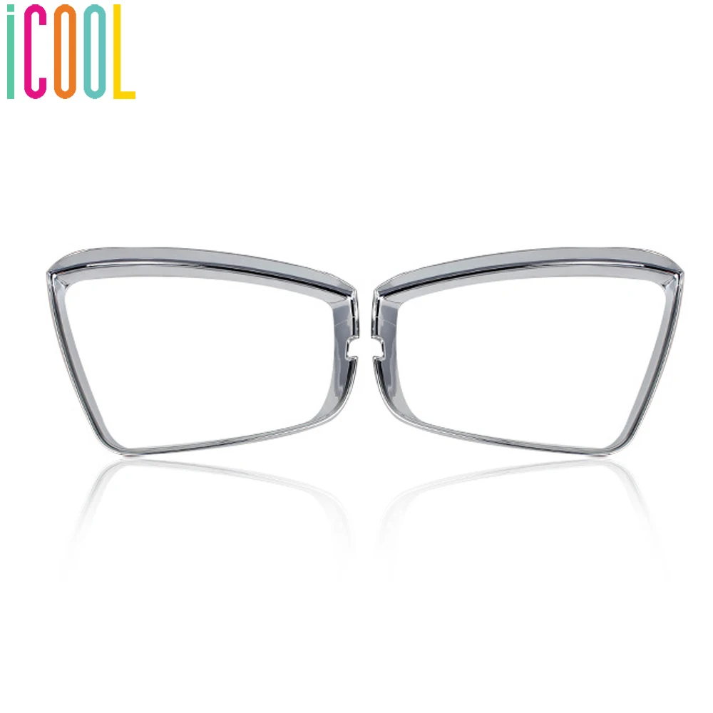 

ABS Chrome Side Door Rear View Mirror Eyebrow Cover Decoration Frame 2Pcs For Skoda Kodiaq GT 2016-2020 Styling Accessories
