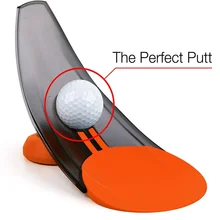 1Pcs Golf Pressure Putting Trainer Office Home Putt Aim Easy Practice Pressure Putting Golf Training Aids Putter Golf Cup Hole