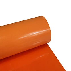 1 лист 1" x 20"/25 см x 50 см флок теплопередачи винил Флокирование тепла пресс машина Футболка железа на HTV печати - Цвет: orange
