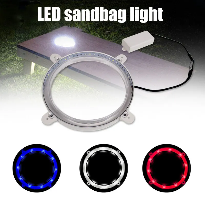 Bolsa de Feijão Pátio ao ar Cornhole Placa Night Light Milho Buraco Jogar Luz Conjunto Livre Dtt88 Led 3 Lâmpadas subterrâneas