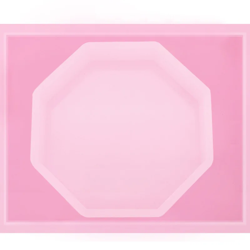 

DIY Silica Gel Octagonal Crystal Mirror Epoxy Tabletop Mould Pressure Mud Guard Tabletop Handmade Homemade Silicone Mould