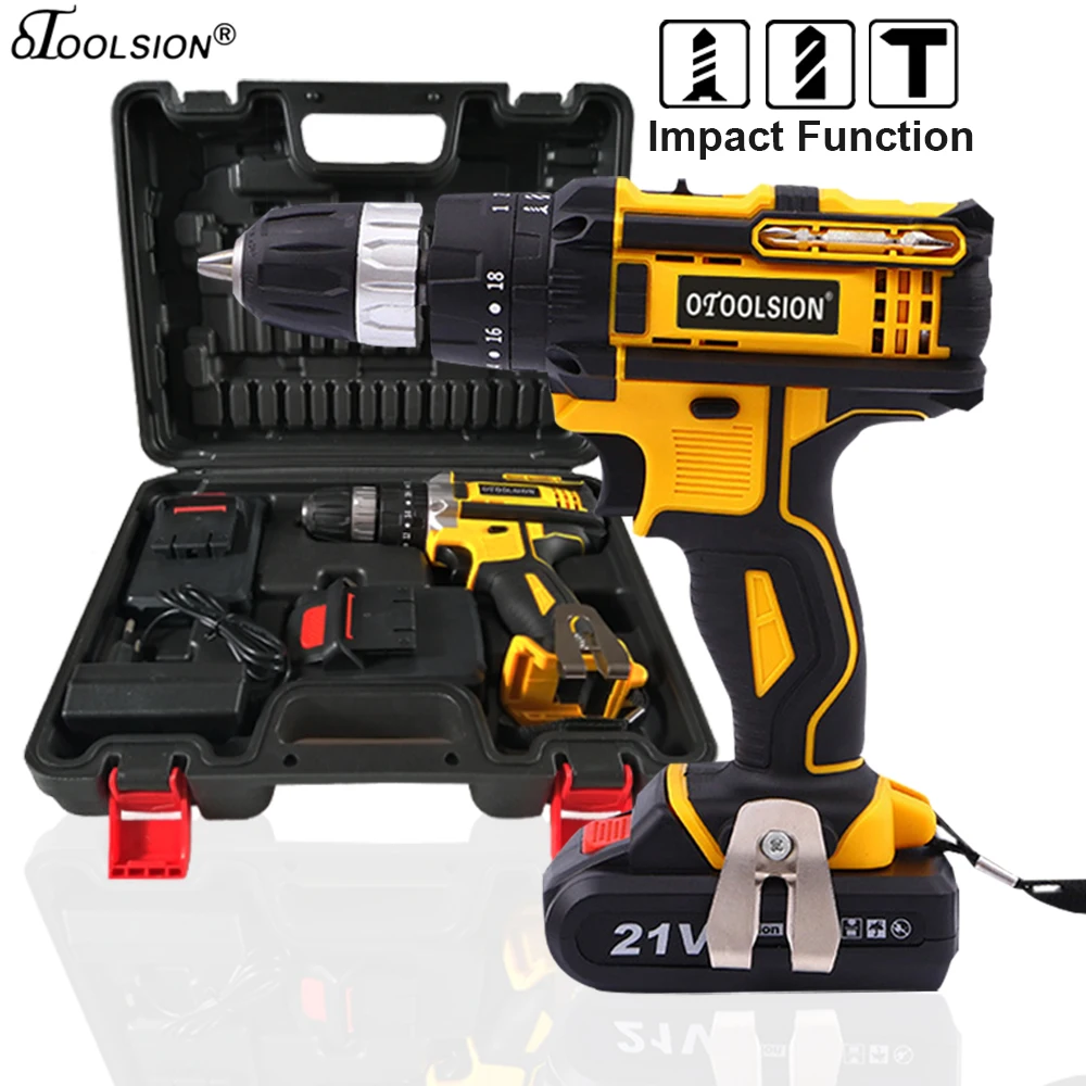 New 21v Impact Electric Drill Variable Speed