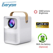 Everycom ET30ミニプロジェクターのネイティブフルhd androidのwifiオプション1920 × 1080 1080pポータブルledビーマー4 4kビデオホームシネマ子供のギフト