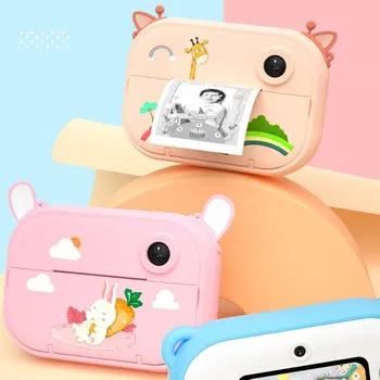 

BRDRC Kids Instant Camera Print Rechargeable 1080P HD Digital Video Camcorder Double Lens Mini Camera for Boys Girls