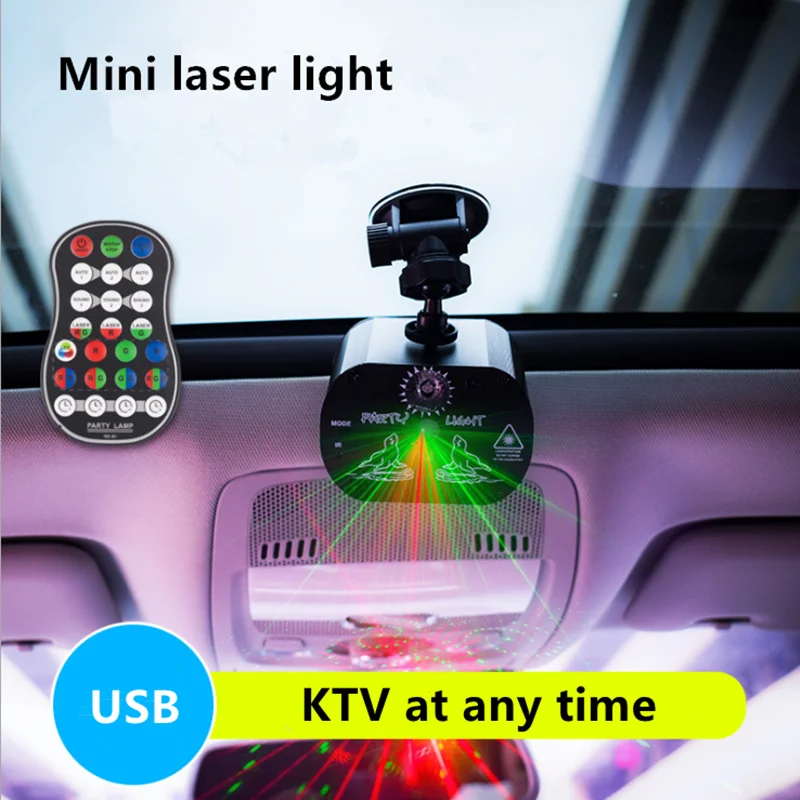 Car Led Auto Lamp USB Ambient Light DJ RGB Mini Colorful Music Sound
