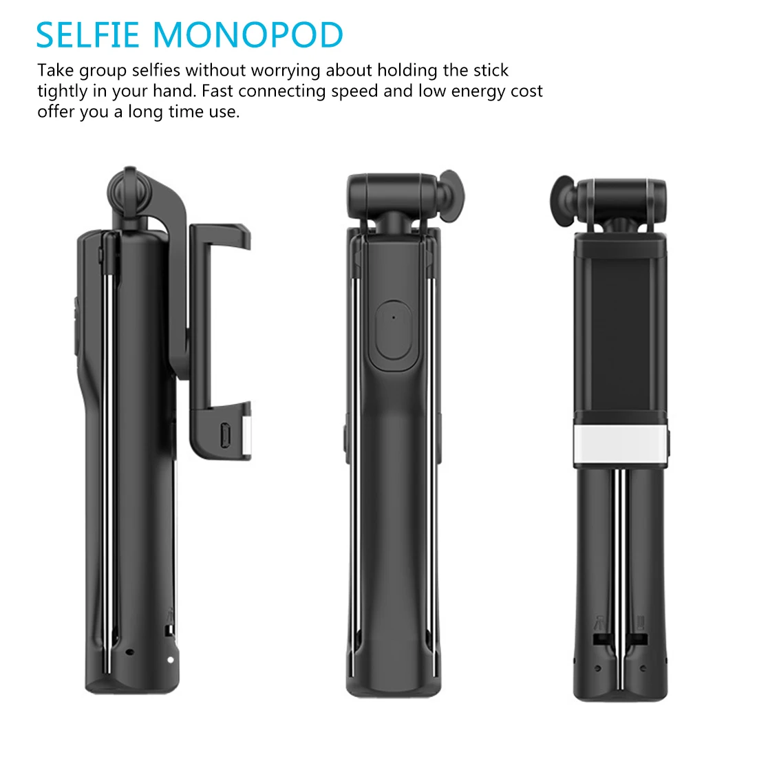 Светодиодный selfie палку штатив bluetooth Беспроводной дистанционного выдвижная для селфи Выдвижная светодиодный заполняющий свет selfie Stick 3 в 1