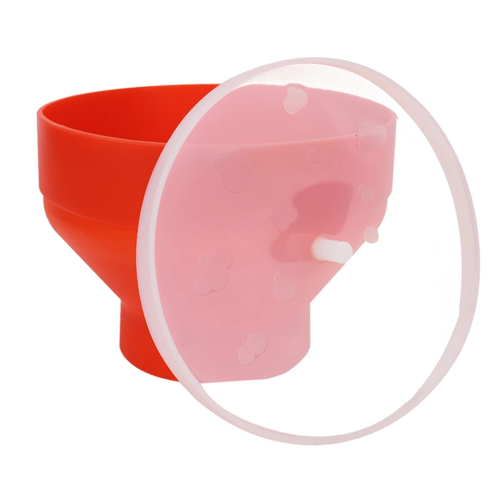 Silicone Foldable Microwave Popcorn Bowl with Lid - High Quality Kitchen Tool