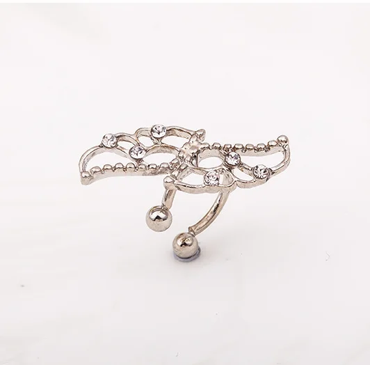 Meetvii New Fashion Copper No Pierced Earcuff Ear Star Vintage CZ Leaf Flower Star Pearl Clip Earrings for Women Jewelry - Окраска металла: I2