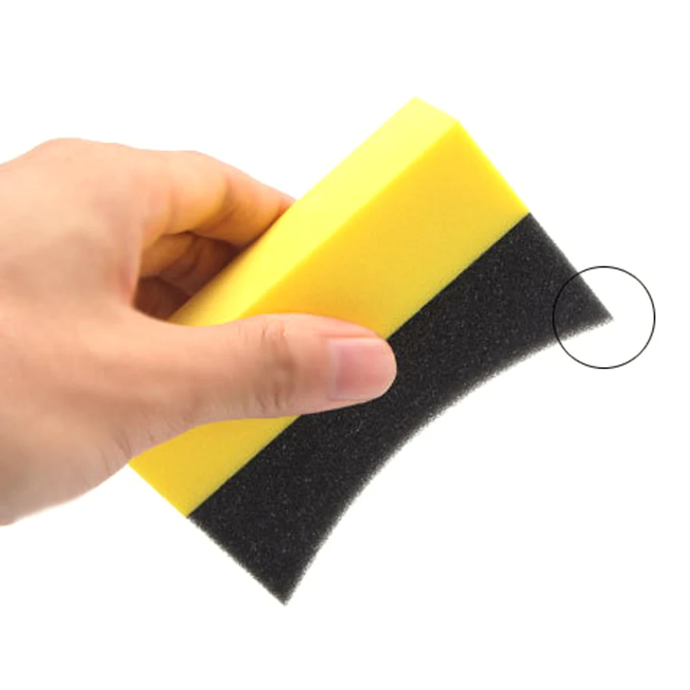 

1Pc Multifunctional Waxing Cleaning Tool Compound Sponge Pad U-Shape Tire Corner Wipe Clear Residual Wax Car Interior Clean Pads