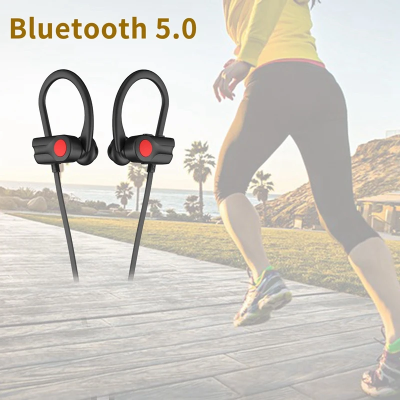 Bluetooth наушники для бега тренировки спортивные наушники Ipx7 водонепроницаемые Hd стерео наушники с шумоподавлением гарнитура спортивные