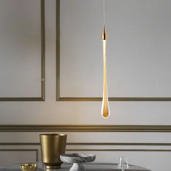 

Nordic Luster Crystal Pendant Lamp Lights Mdern Light Luxury LED Restaurant Hanglamp Kitchen Fixtures Chandelier Lighting