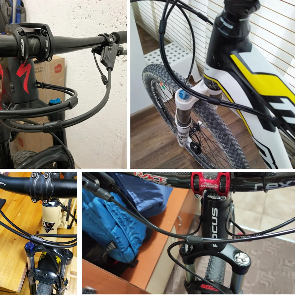 Mountain Bicycle Disc Brake Cable Guide Hose Frame Fixture 10pc For BMX DH
