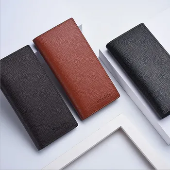 

2019 new men's long business wallet card suit suit wallet long wallet checkbook wallet
