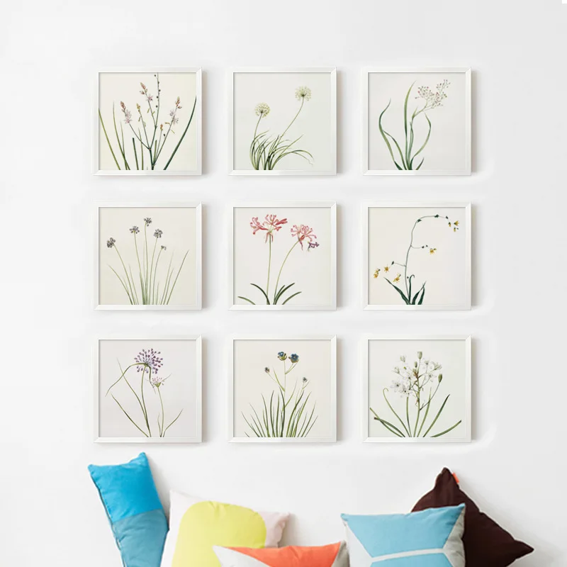 

Modern Minimalist Flowers Painting Fresh Home Decoration Canvas wu kuang hua xin Foreign Trade Hot Selling a Generation of Fat