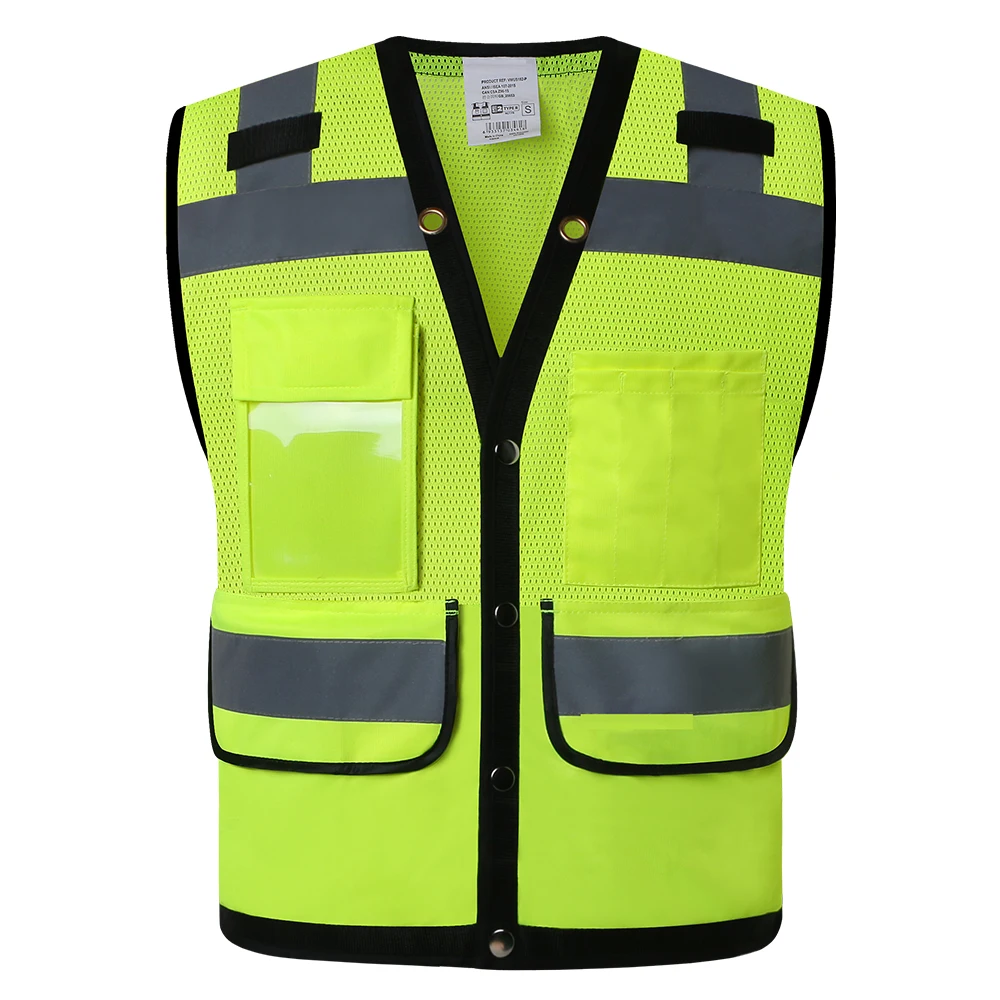 Safety Vest High Visibility Mesh Reflective Vest with Pockets for Men & Women reflective safety vest
