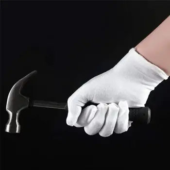 Car amp Motor Clothing 1 Pairs White Cotton Work Gloves For Dry Hands Handling Film SPA Gloves Ceremonial Inspection Gloves tanie i dobre opinie CN (pochodzenie) Oddzielone palce spandex Unisex dropshipping