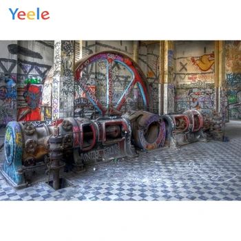 

Yeele Old Machine Graffiti Wall Scenery Portrait Prop Photography Backgrounds Customized Photographic Backdrops For Photo Studio