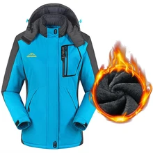 Лыжная куртка женская зимняя ветронепроницаемая Водонепроницаемая Теплая Флисовая Куртка охотничья походная куртка уличная походная Сноубордическая куртка
