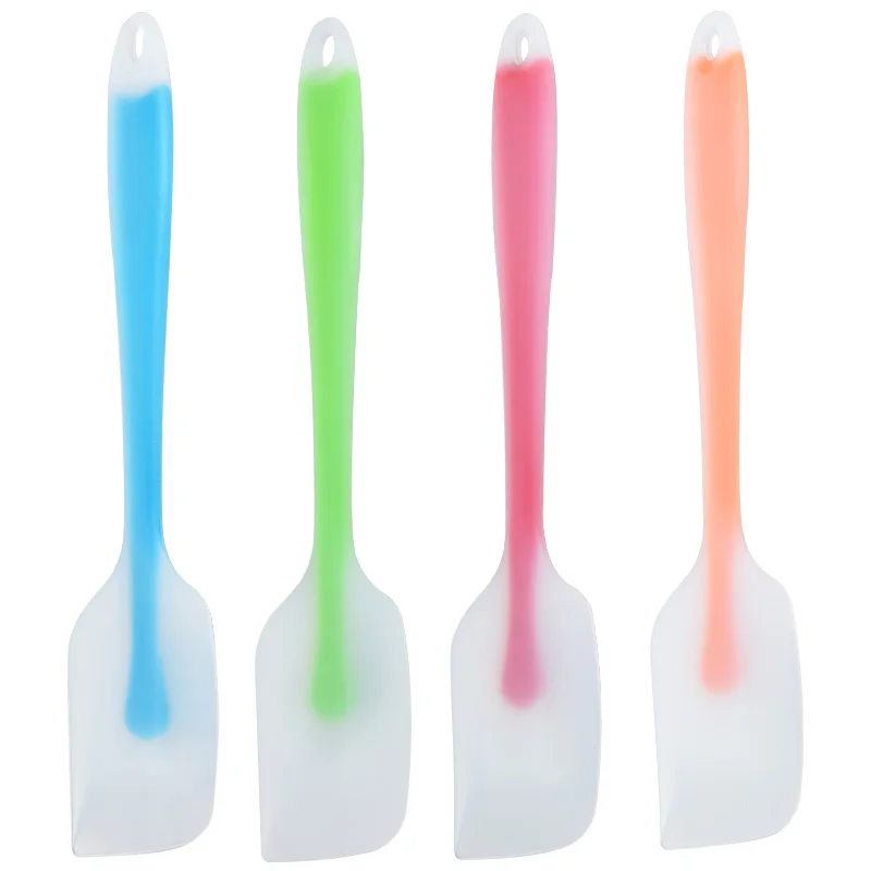 Venlohome 1/2Pcs Silicone Pastry Scraper Spatula Food Grade Non-Stick Cake Scraper Spatula Cream Butter Spatula Baking Spatula