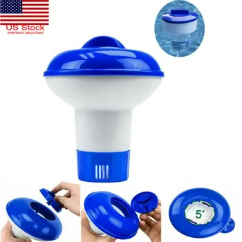 

5inch Swimming Pool Spa Chemical Floater Tablet Floating Chlorine Dispenser Cleaning Tools