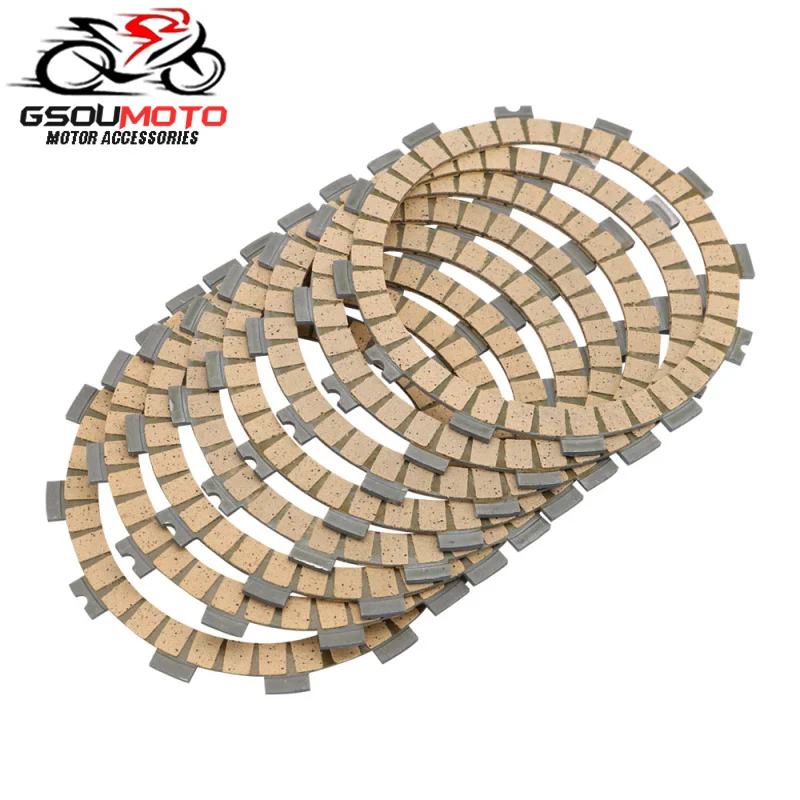 Motorcycle Engine Clutch Friction Plates Disc Set For Kawasaki Zx6r Zx