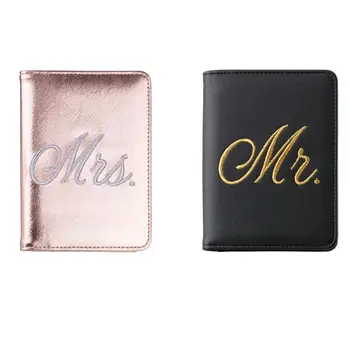 

Portable Mr Mrs Travel Passport ID Credit Card Cover Holder Case Protector X7YA