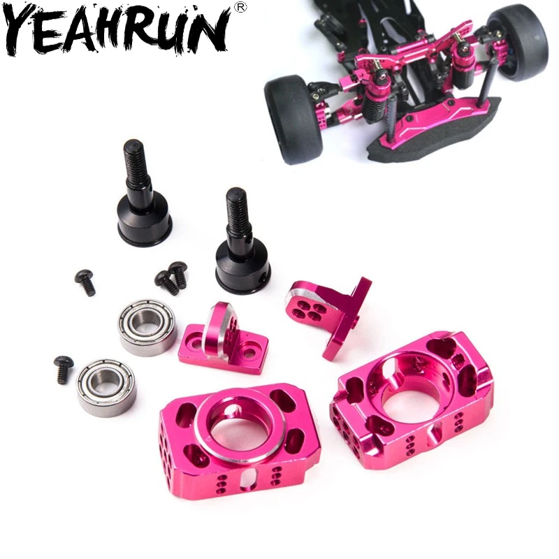 YEAHRUN Алюминиевая Регулируемая рулевая подвеска кулак комплект для RC Sakura D4 AWD RWD