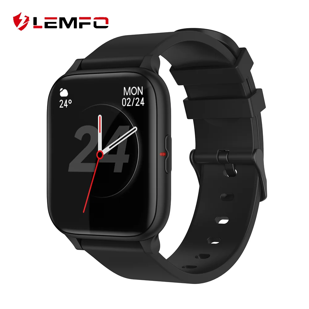 Смарт-часы LEMFO P8 Mix Plus мужские с экраном 2021 HD IPS пульсометром тонометром кислородом