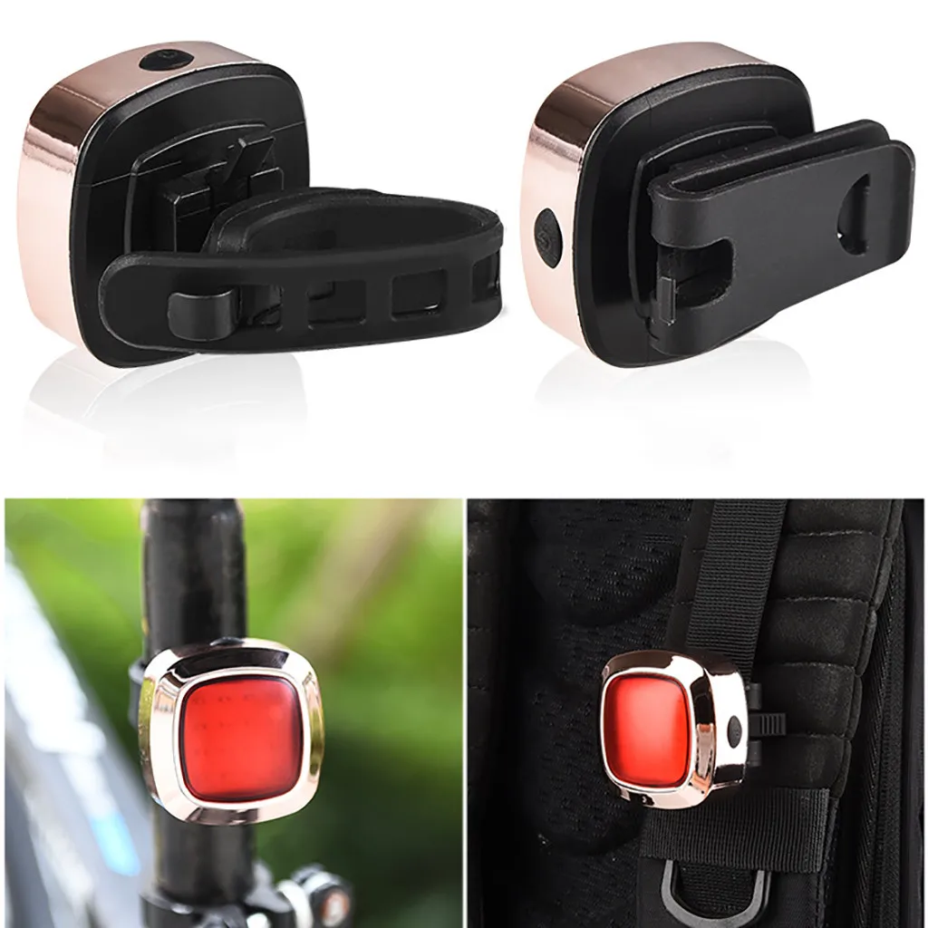 Perfect New Bike Bicycle light Rechargeable LED Taillight USB Rear Tail Safety Warning Cycling light Portable Flash Light Super Bright 12