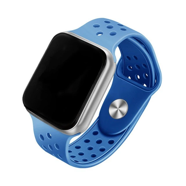 LUOKA F9 умные часы IP67 водонепроницаемые 15 дней в режиме ожидания пульсометр кровяное давление Smartwatch Поддержка IOS Android - Цвет: silver blue