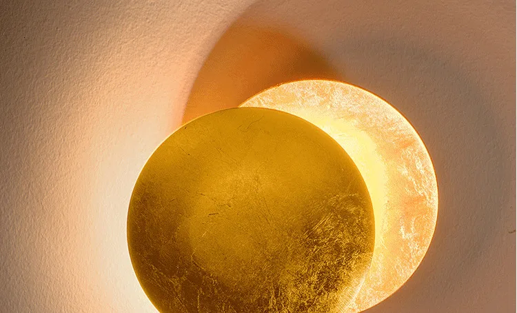 Designer Moon Concept Solar Eclipse Wall Lamp Northern Europe Aisle Corridor Stairs Exhibition Room Bedside Lunar Eclipse Lamp