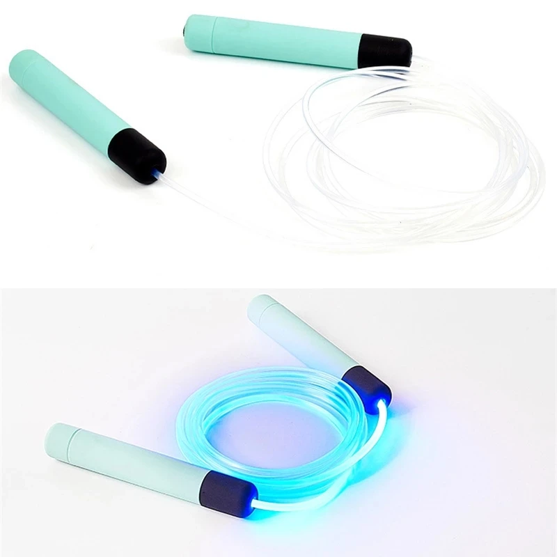 Adjustable Glowing Skip Rope Night Luminous Jump Ropes Exercise LED