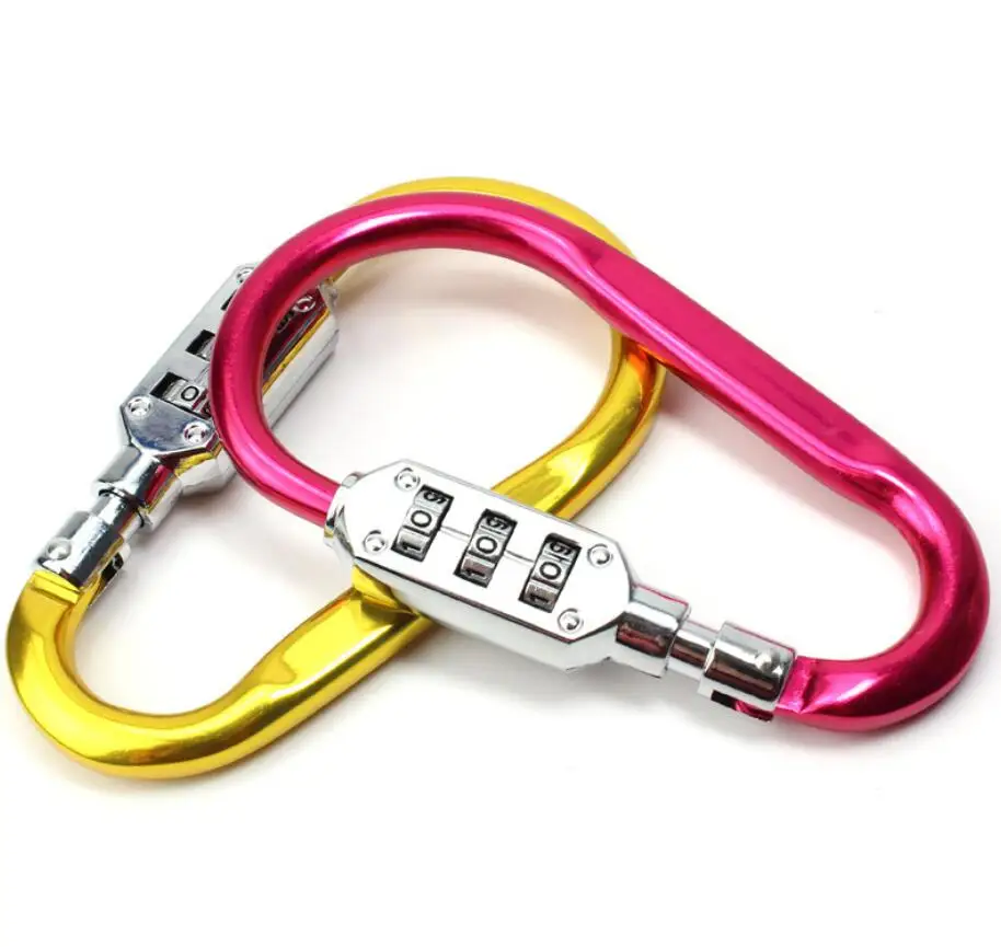 

Firm Portable Luggage Padlock Zinc Alloy Security 3 Combination Travel Suitcase Luggage Security Password Lock