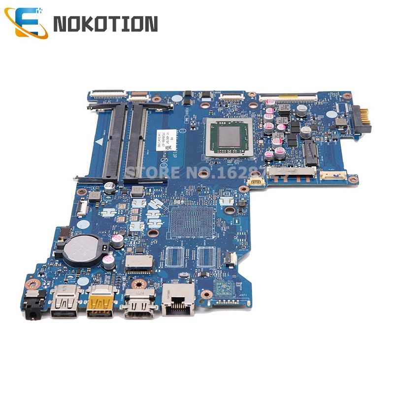 NOKOTION 854958-601 854958-501 854958-001 LA-D713P материнская плата для ноутбука hp 15-BA 15Z-BA материнская плата A10-9600P ЦП полностью протестирована