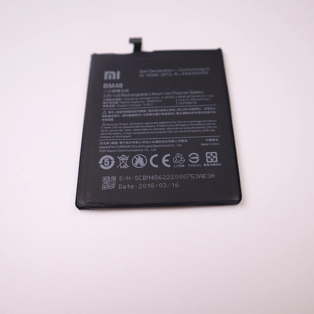 Сменный аккумулятор BM48 4000mAh для Xiaomi Mi Note 2, аккумуляторы для телефонов с бесплатными инструментами