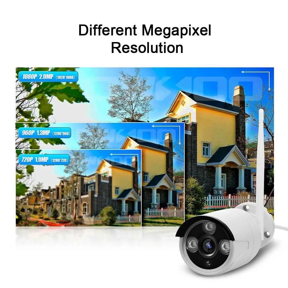 Система видеонаблюдения 1MP 720P 8 каналов HD беспроводной сетевой видеорегистратор 3