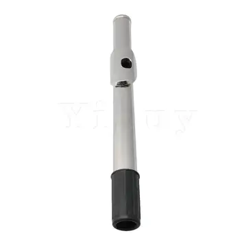 

Yibuy 22.6CM Sliver Plated Flute Head Joint Mouthpiece Replacement Parts Sliver