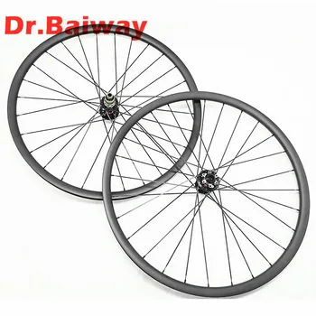 

29" asymmetry tubeless 30*25mm carbon wheels mtb disc brake wheelset 791/792 hub 148*12 110*15 28H 32H mtb carbon wheelset 29er