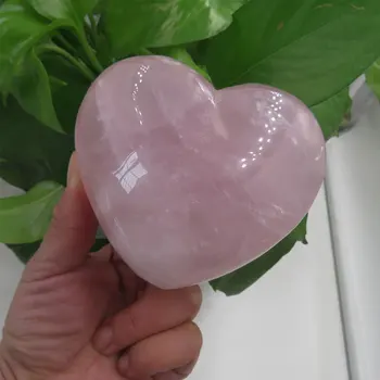 

371g Rare AAA++ Natural Rose Quartz Crystal Heart Carved Polished Reiki Healing Lover's Gift Holiday Gift Reiki Healing