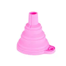 Складная Мини Регулируемая Воронка предотвращает проливание бытовой силиконовая воронка кухня маленькая жидкая масляная воронка