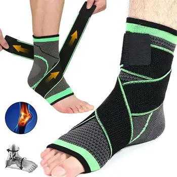 Enkel Ondersteuning Compressie Strap Brace Verstuiking Beschermen Voor Fitness Sport Running Heren Sokken