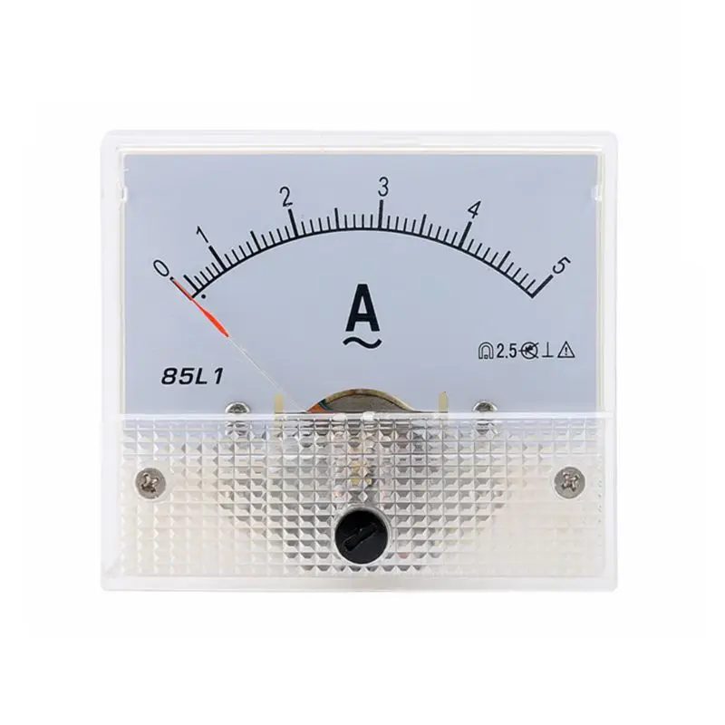 

85L1 AC Panel Meter Analog Panel Ammeter Dial Current Gauge Pointer Ammeter