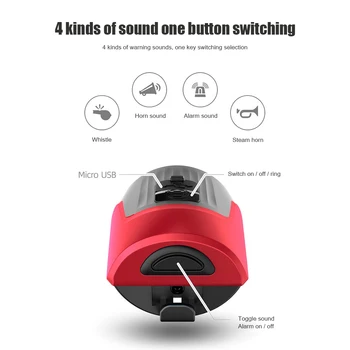 Monkey Home Fahrradhupe – USB Wiederaufladbar – 110 DB Laut – IPX5 Wasserdicht – Kompaktes Design – EU-Patent – Für Alle Lenker – 2025 Neu Monkey Home Fahrradhupe – USB Wiederaufladbar – 110 DB Laut – IPX5 Wasserdicht – Kompaktes Design – EU-Patent – Für Alle Lenker – 2025 Neu