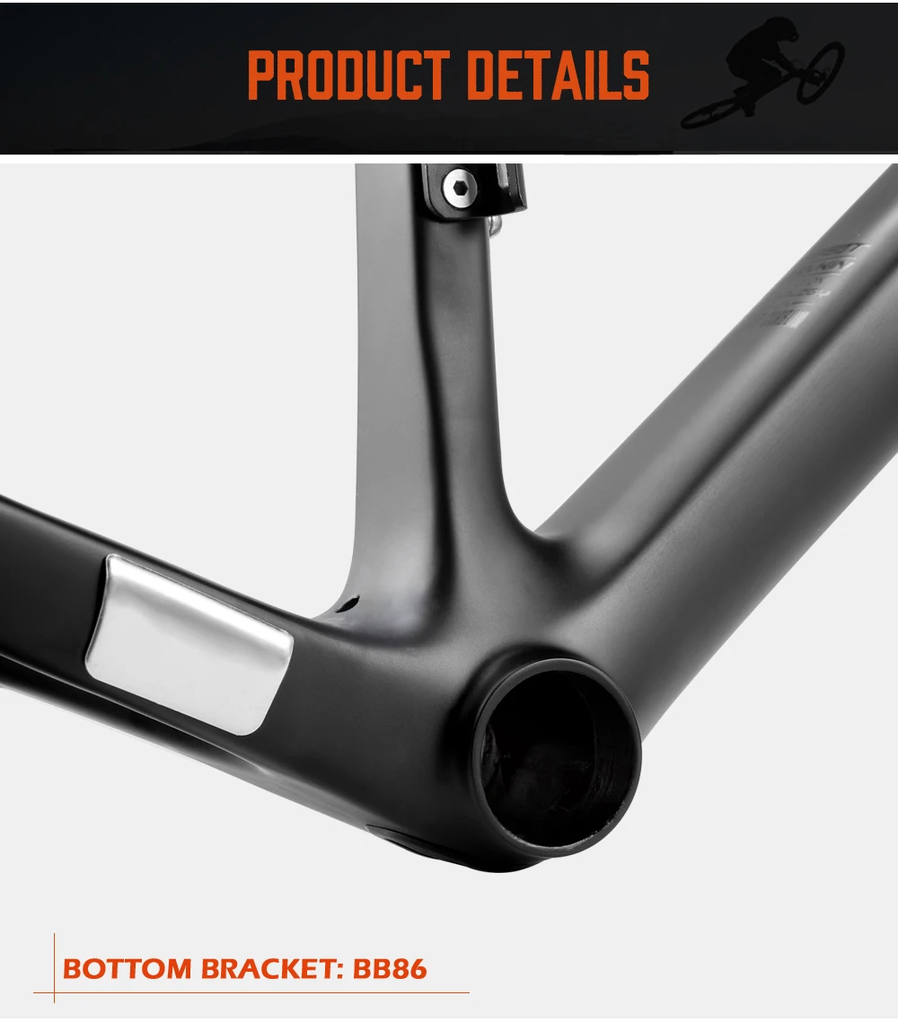 Flash Deal OG-EVKIN CF-025 Carbon Road Frame V-Brake Bicycle Frame BB86 Carbon Frame Di2&Mechanical Bike Frame Telaio Carbonio Strada 2019 6 Flash Deal OG-EVKIN CF-025 Carbon Road Frame V-Brake Bicycle Frame BB86 Carbon Frame Di2&Mechanical Bike Frame Telaio Carbonio Strada 2019 6
