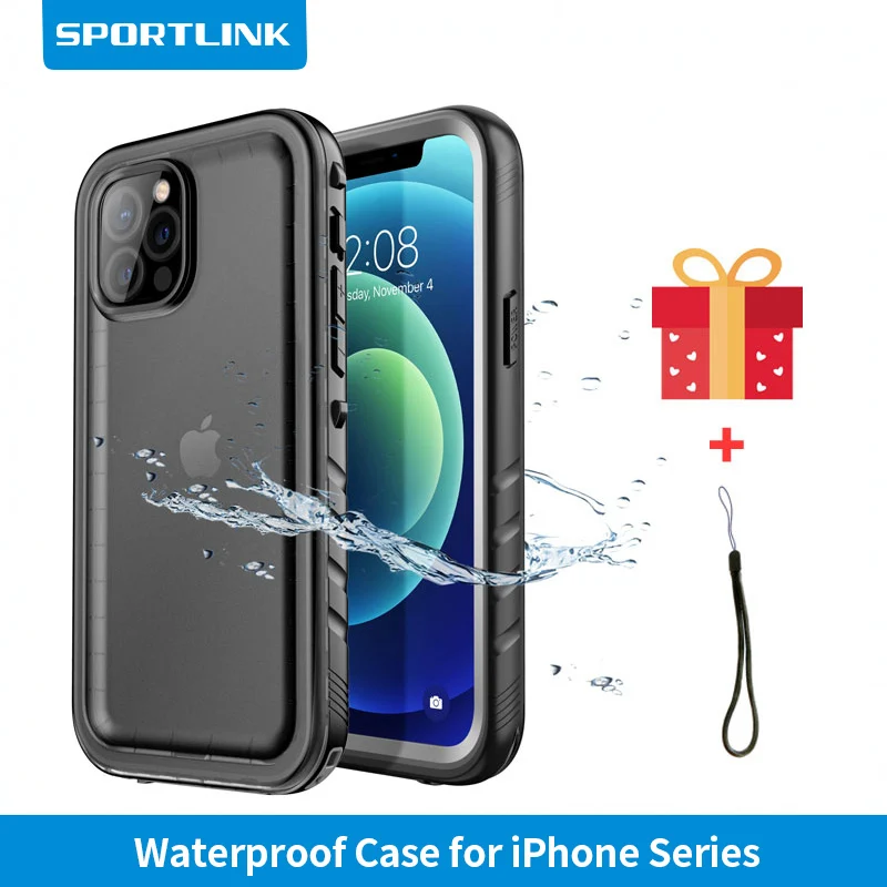 SPORTLINK Waterproof Case For iPhone 7 8 13 12 11 14 15 Pro X XS Max SE