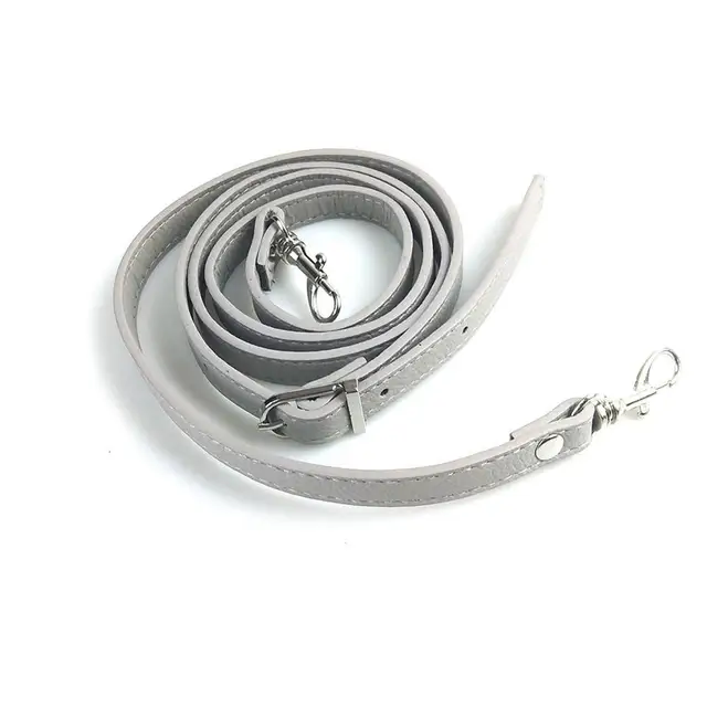 New 138cm Long PU Leather Shoulder Bag Strap bag Handles DIY Replacement Purse Handle for Handbag Belts Strap Bag Accessories 15 (grey 120cm)